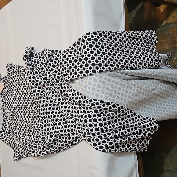 NWT Banana Republic black & white geometric print cut out maxi dress size PS - Picture 12 of 12